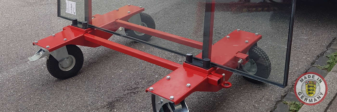 Unser Glas-Transportwagen